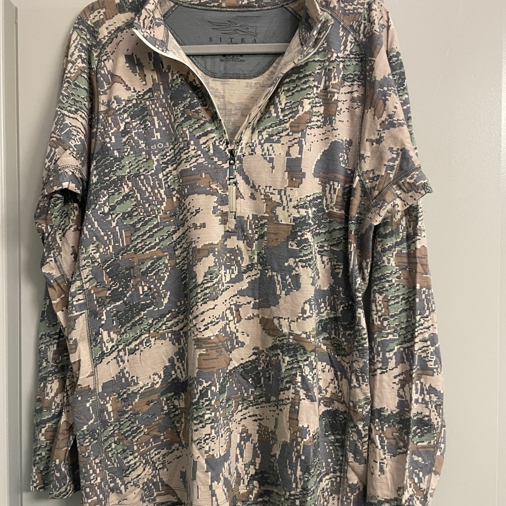 Sitka Mens XL Merino Core Lightweight Half Zip